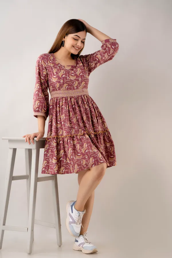Handcrafted_Paisley_Charm_Cotton_Dress_-_Donate_with_Style!