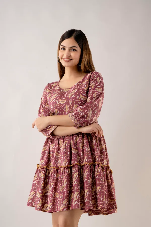 Handcrafted_Paisley_Charm_Cotton_Dress_-_Donate_with_Style!