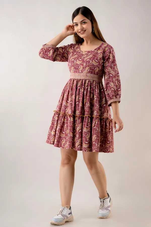 Handcrafted_Paisley_Charm_Cotton_Dress_-_Donate_with_Style!