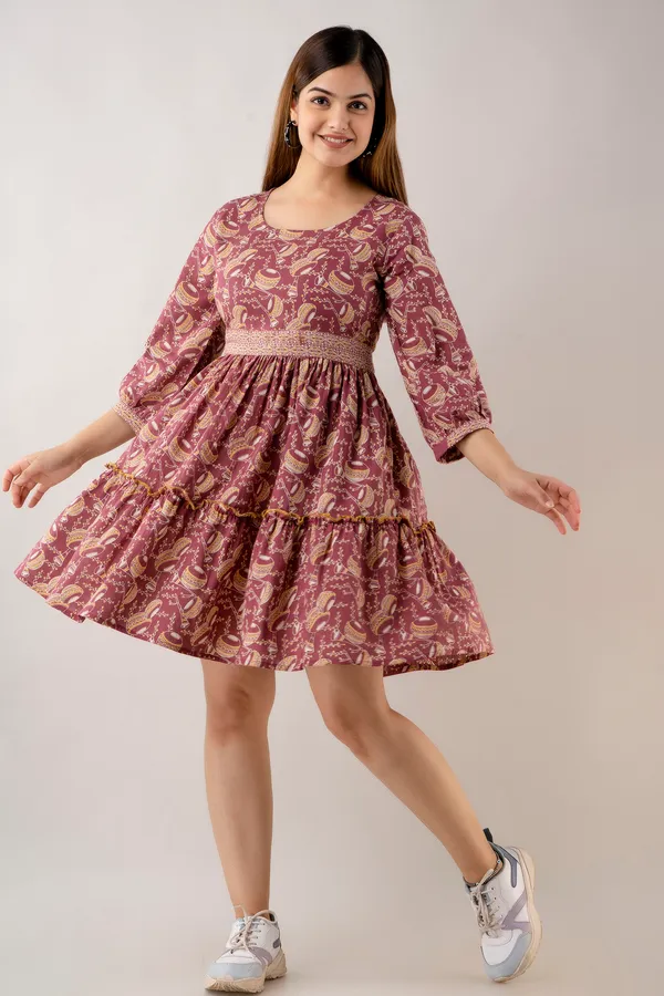 Handcrafted_Paisley_Charm_Cotton_Dress_-_Donate_with_Style!