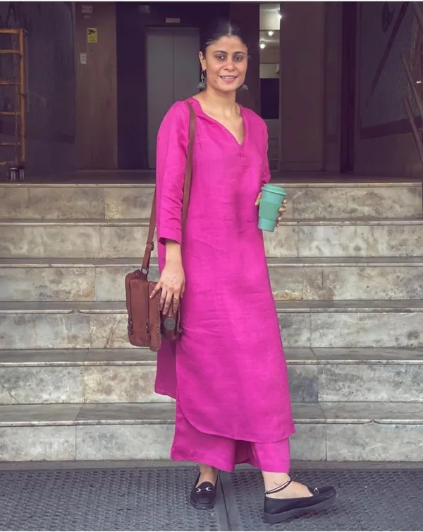 Indigo Blue A-Line Handloom South Cotton Kurta