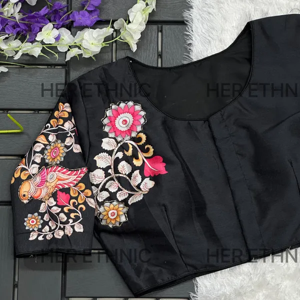 Black_Handmade_Work_Boutique_Style_Blouse