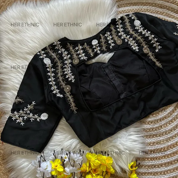 Black_Handmade_Work_Boutique_Style_Blouse