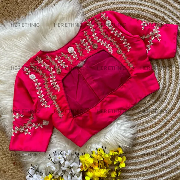 Pink_Handmade_Work_Boutique_Style_Blouse