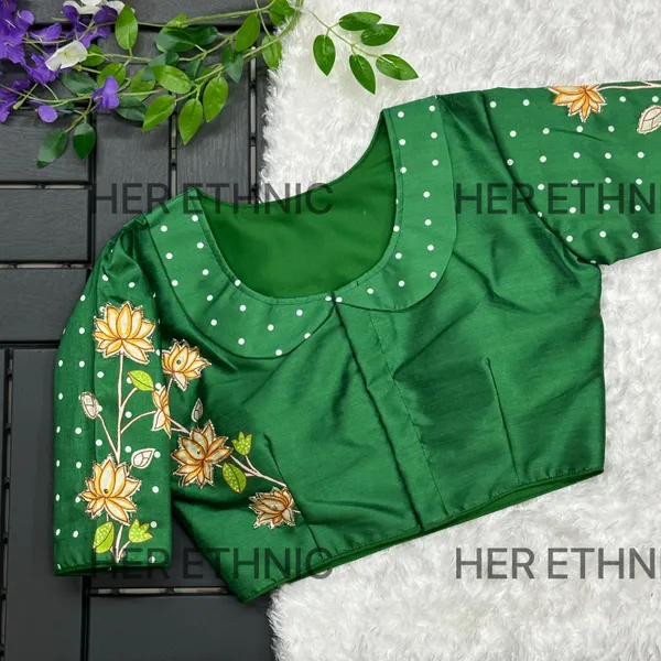 Green_Handmade_Work_Boutique_Style_Blouse