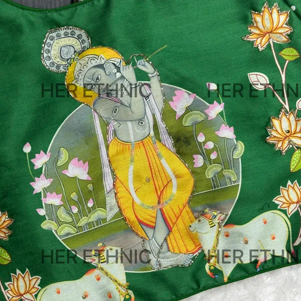 Green_Handmade_Work_Boutique_Style_Blouse