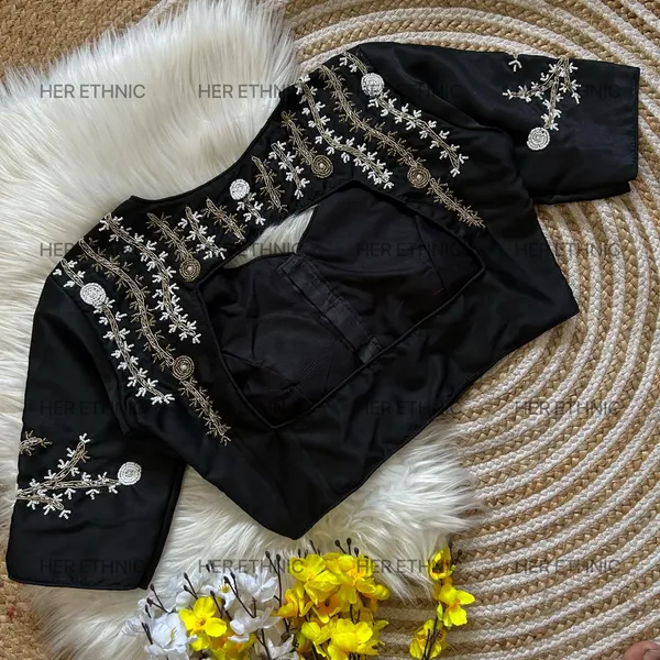 Black_Handmade_Work_Boutique_Style_Blouse