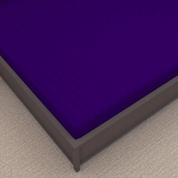 _100%_Cotton_220_TC_Italian_Stripes_Flat_King_Size_Bedsheet_With_2_Pillow_Cover_(108_x_108_Inch,_PURPLE)