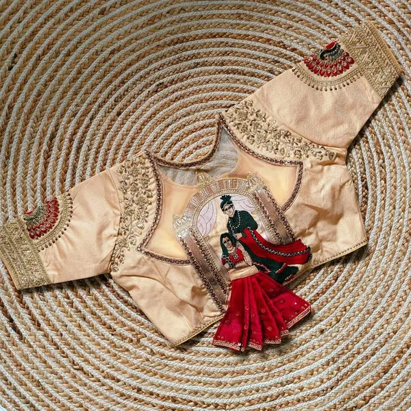 Cream_Heavy_Embroidery_Bridal_Work_Blouse