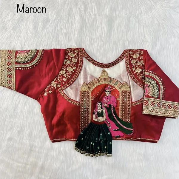 Maroon_Heavy_Embroidery_Bridal_Work_Blouse