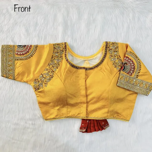 Yellow_Heavy_Embroidery_Bridal_Work_Blouse