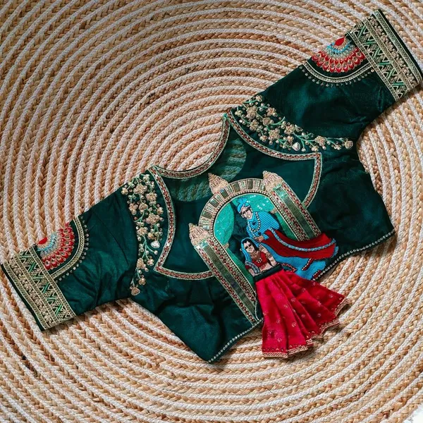 Green_Heavy_Embroidery_Bridal_Work_Blouse