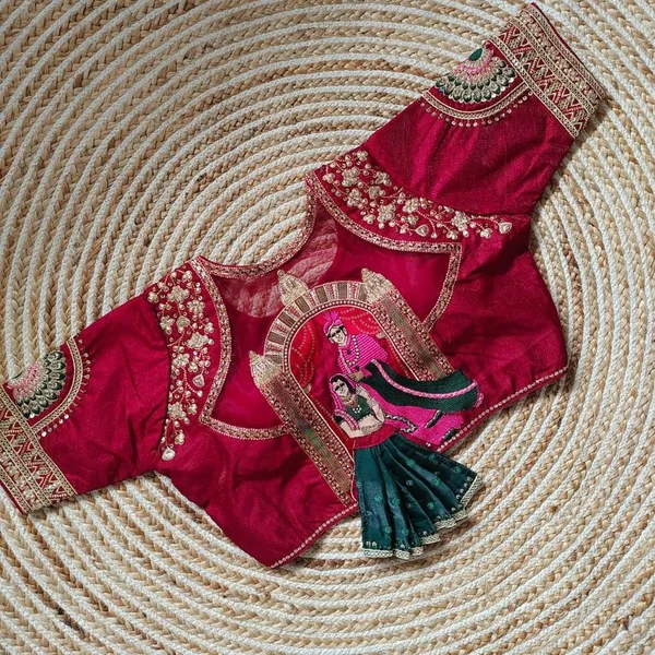 Maroon_Heavy_Embroidery_Bridal_Work_Blouse