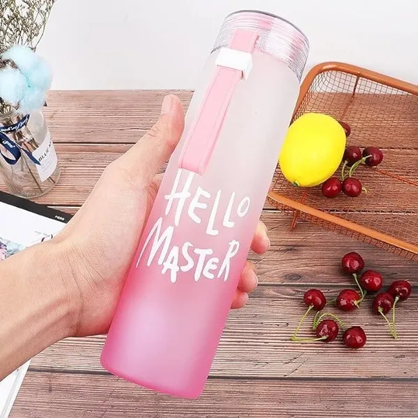 350ml_|_Set_of_2_Hello_Master_Glass_Water_Bottle__Reusable_Elegant_Bottles_for_Juice,_Water,_Cold_Drinks_-_Perfect_for_Home,_College,_Office,_Gym,_Travel,_and_Outdoor_Activities_Random_Color