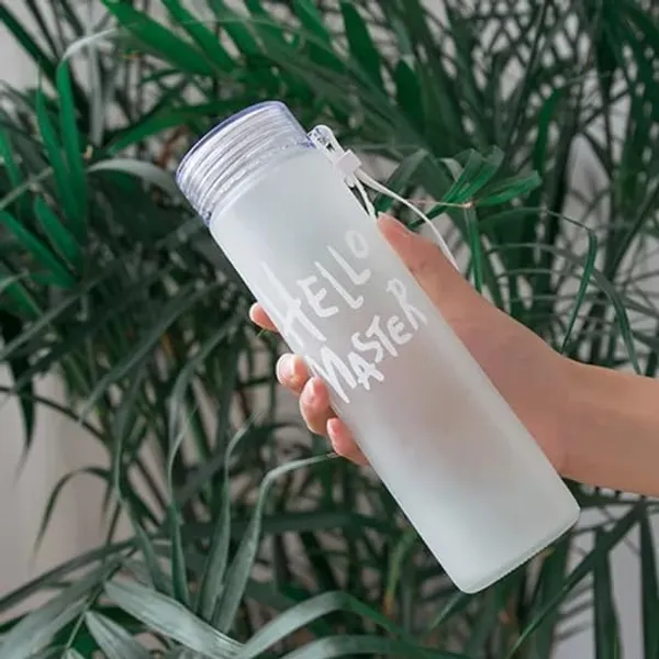350ml_|_Set_of_2_Hello_Master_Glass_Water_Bottle__Reusable_Elegant_Bottles_for_Juice,_Water,_Cold_Drinks_-_Perfect_for_Home,_College,_Office,_Gym,_Travel,_and_Outdoor_Activities_Random_Color