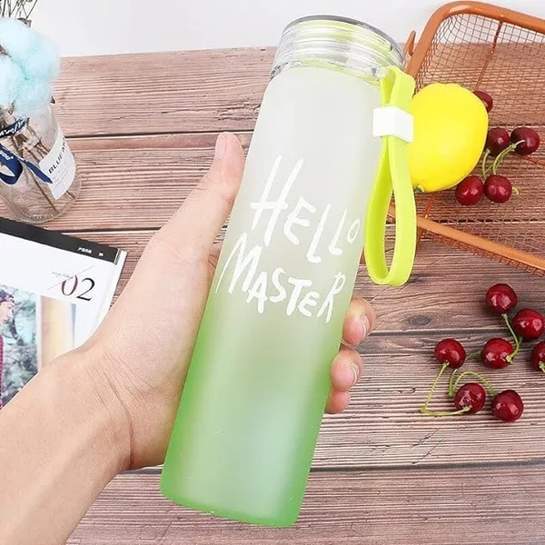 350ml_|_Set_of_2_Hello_Master_Glass_Water_Bottle__Reusable_Elegant_Bottles_for_Juice,_Water,_Cold_Drinks_-_Perfect_for_Home,_College,_Office,_Gym,_Travel,_and_Outdoor_Activities_Random_Color