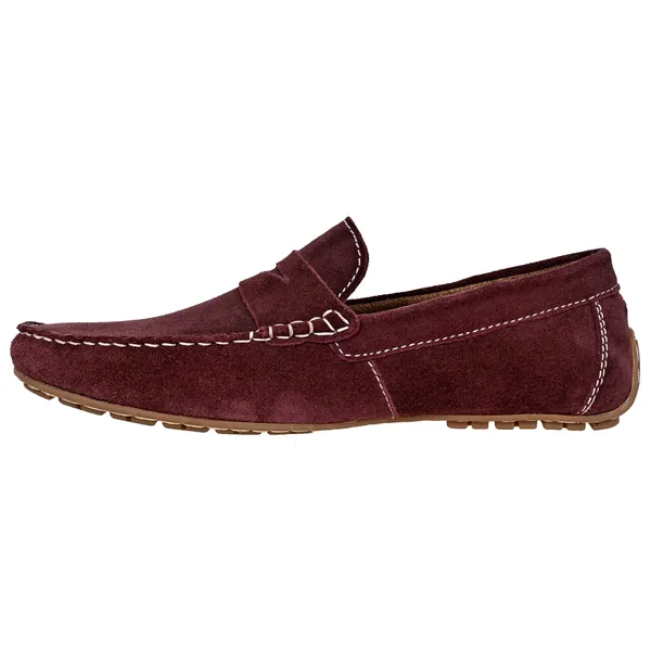 Burgandy_Suede_Men's_Formal_Slip-On_Driving_Shoes_with_Memory_Foam