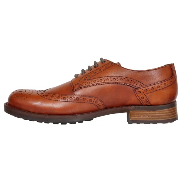 Tan_Genuine_Leather_Lace-Up_Shoes_For_Men