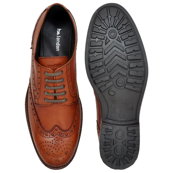 Tan_Genuine_Leather_Lace-Up_Shoes_For_Men