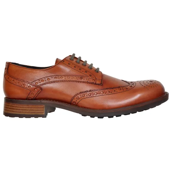 Tan_Genuine_Leather_Lace-Up_Shoes_For_Men