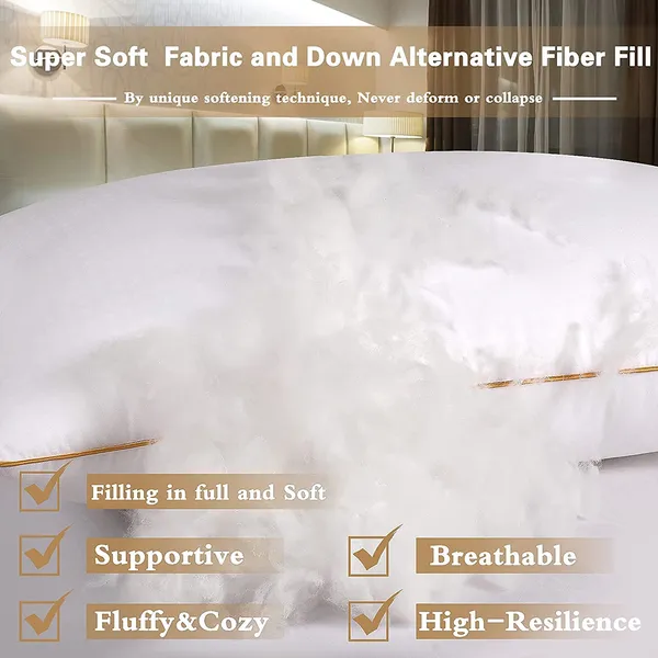 Set_of_2_-Imported_Conjugated_Fiber_Pillow,_17x_27_inch_Size,_Vacuum_Pack_(White_with_Yellow_Boundary)