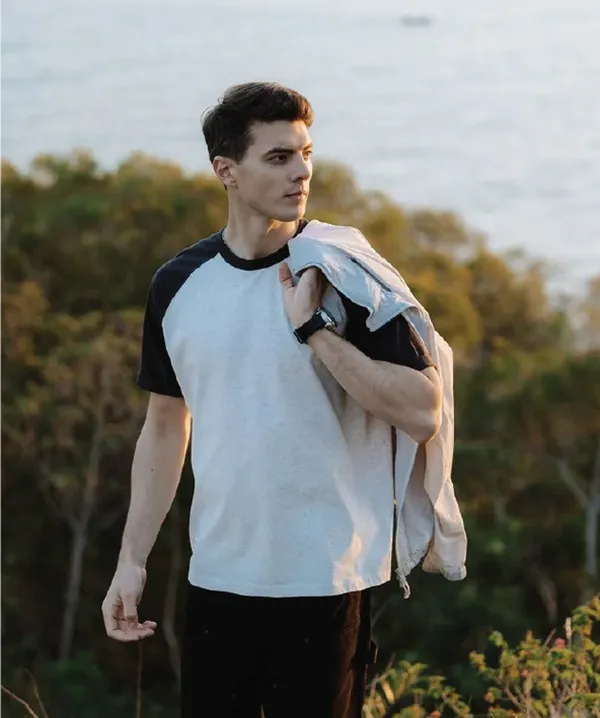 Colorblock_Men_Round_Neck_Black_T-Shirt