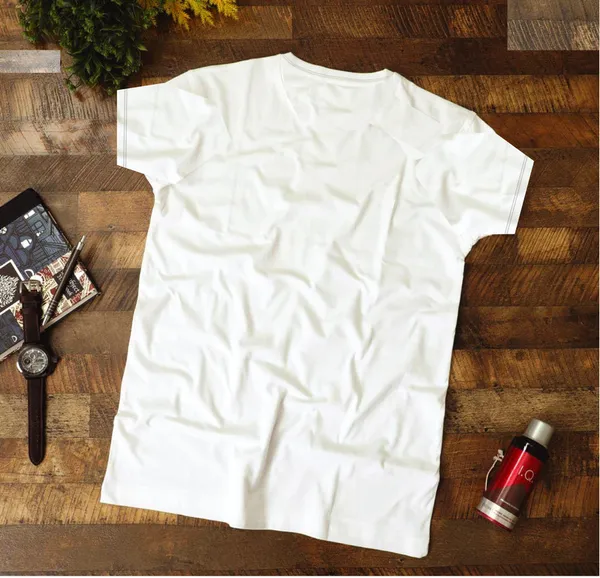 _Striped_Men_Round_Neck_White,_Black_T-Shirt