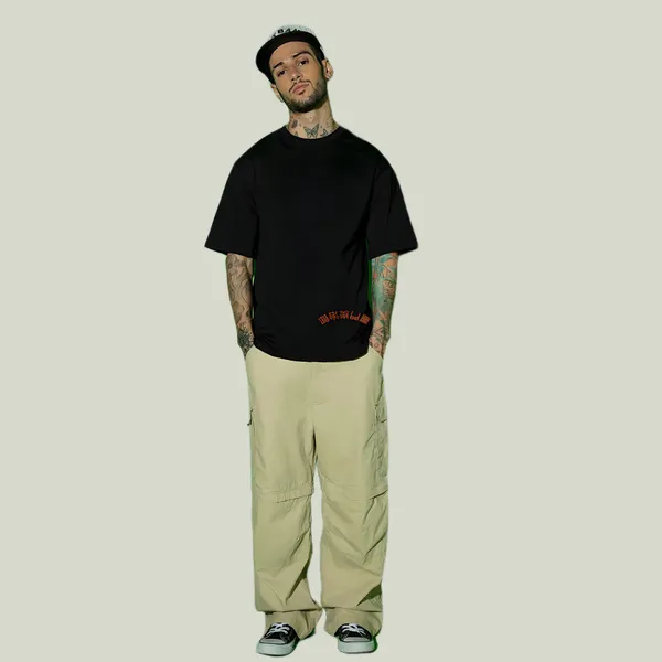 Black_Oversized_Printed_Half_Sleeve_Cotton_T-Shirt_For_Men