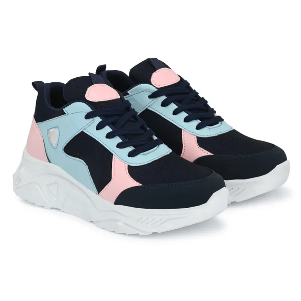 Navy_Blue_Mesh_And_Airmix_Lace_Ups_Sports_Shoes_For_Women
