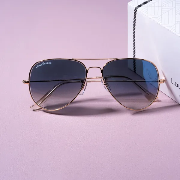 LOUIS_KOUROS__Blue_Gradient_Armstoner_Mirrored(Glass),_UV_Protection,_Toughened_Glass_Lens,_UV_Protection,_Night_Vision,_Aviator_Sunglasses_(62)__(For_Men_&_Women,_Blue_Gradient)