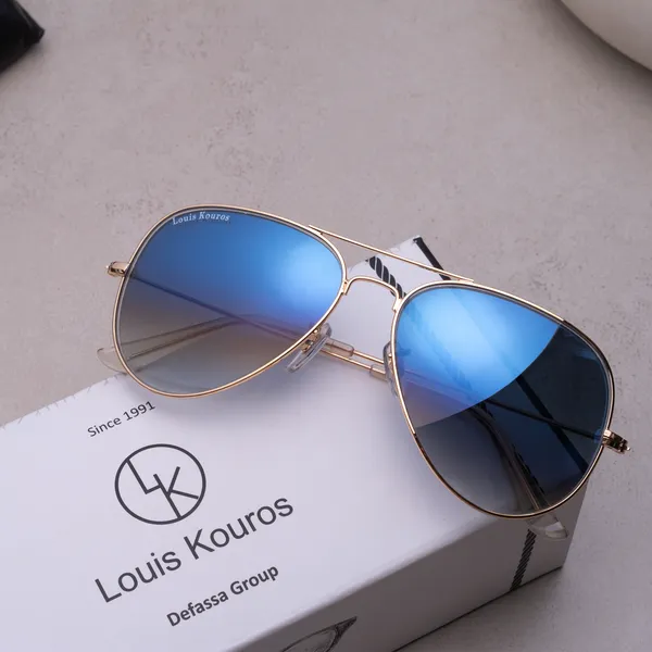 LOUIS_KOUROS__Blue_Gradient_Armstoner_Mirrored(Glass),_UV_Protection,_Toughened_Glass_Lens,_UV_Protection,_Night_Vision,_Aviator_Sunglasses_(62)__(For_Men_&_Women,_Blue_Gradient)