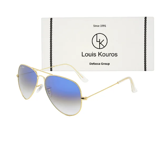 LOUIS_KOUROS__Blue_Gradient_Armstoner_Mirrored(Glass),_UV_Protection,_Toughened_Glass_Lens,_UV_Protection,_Night_Vision,_Aviator_Sunglasses_(62)__(For_Men_&_Women,_Blue_Gradient)