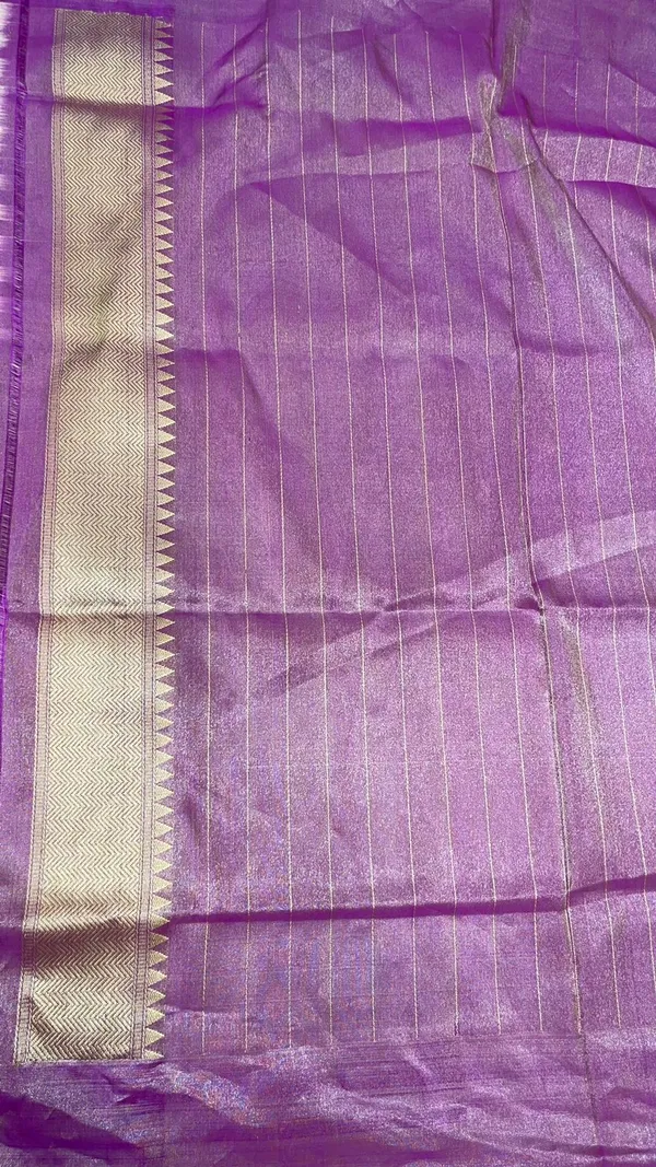 Humairah_Pure_Handwoven_Sea_green_Katan_Tissue_Silk_Kadhwa_Tilfi_Mina_Zari_Boota_Saree_with_Contrast_Purple_Stripe_Blouse