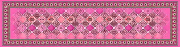 Pink_Cotton_Blend_Printed_Ethnic_Wear_Lehenga_Choli_And_Dupatta_Set_For_Girls