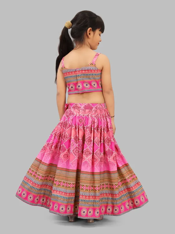 Pink_Cotton_Blend_Printed_Ethnic_Wear_Lehenga_Choli_And_Dupatta_Set_For_Girls