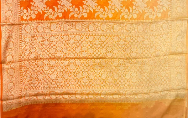 Humairah_Presents_Pure_Handloom_Orange_Contrast_Chiffon_Alfi_Gold_Zari_Jaal_and_Banarasi_Zari_Border_Saree_with_Orange_Blouse