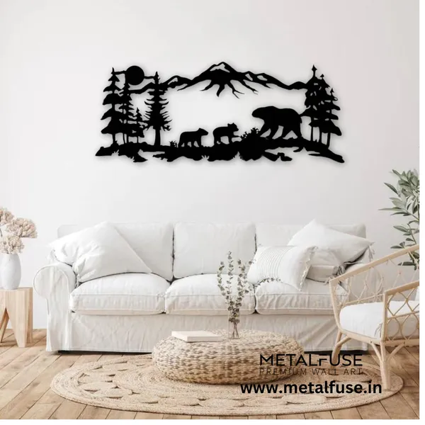 Wooden_Wall_Art_for_Home_Decoration__|_Mountain_Bear_Family__|_Black