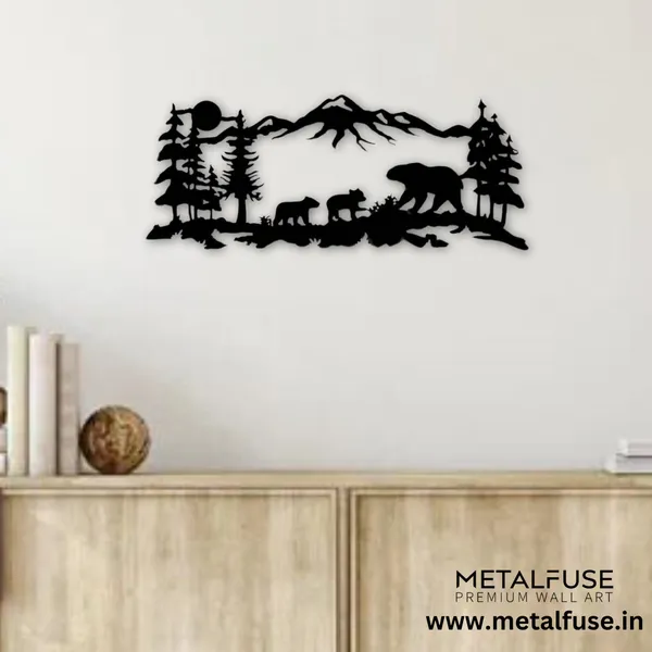 Wooden_Wall_Art_for_Home_Decoration__|_Mountain_Bear_Family__|_Black