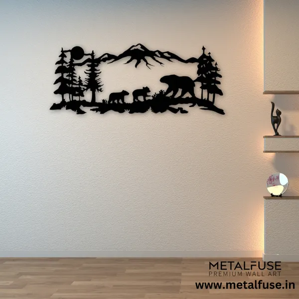 Wooden_Wall_Art_for_Home_Decoration__|_Mountain_Bear_Family__|_Black