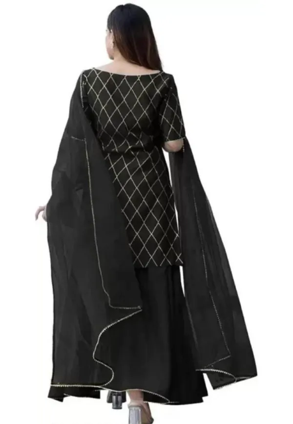 Women_Ethnic_Black_Gota_Kurta_with_Sharara_&_Dupatta_Set