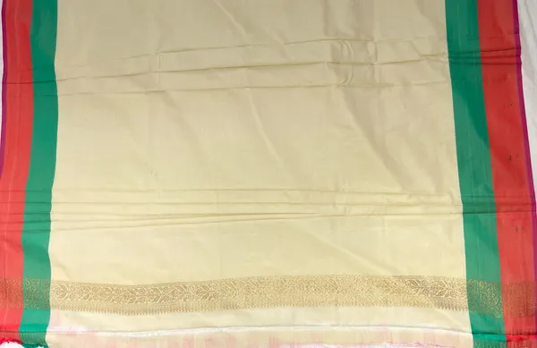 Humairah_Presents_Off-white_Katan_Silk_Golden_Zari_Checkered_Booti_with_Dual_Shade_Zari_Border_and_Off-white_Blouse