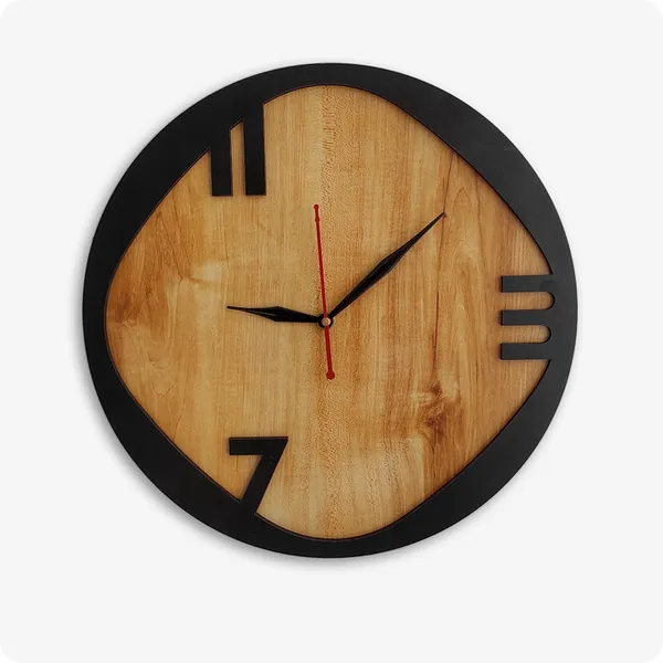 Stone_Gray_White_Heaven_In_Home_Decorative_Wooden_12_Inch,_Movement_Wall_Clock