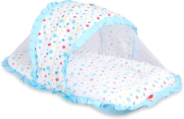 Joy_Jumbo_Extra_Large_Baby_Bedding_Set_with_Mosquito_net_and_Pillow_(Pink)_0-20_Months_(Blue)