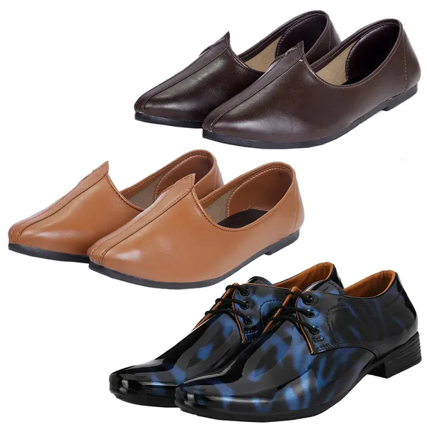 Black_&_Blue_&_Tan_&_Brown_PU_Premium_Shoe_For_Men