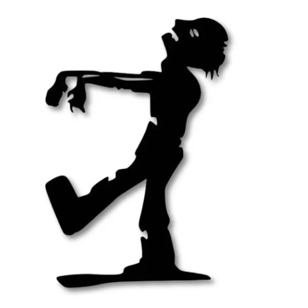 Wooden_Wall_Art_for_Home_Decoration|Walking_Zombie|Black