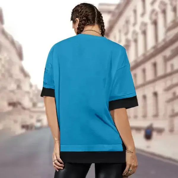 Ramagreen_Round_Neck_Cotton_Blend_Stylish_Fashionable_Tshirt_For_Women