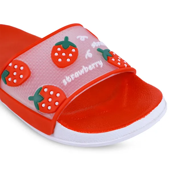 Red_Silicon_Strap_And_Pvc_Slip_On_Sliders_For_Women