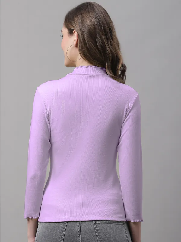 Purple_Cotton_Rib_Turtle_Neck_Medium_Top_For_Women
