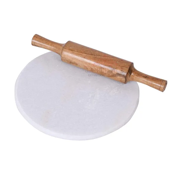 Indian_White_Marble_Roti_Maker_with_Wooden_Belan