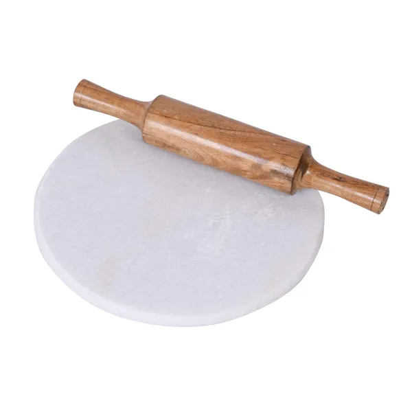Indian_White_Marble_Roti_Maker_with_Wooden_Belan